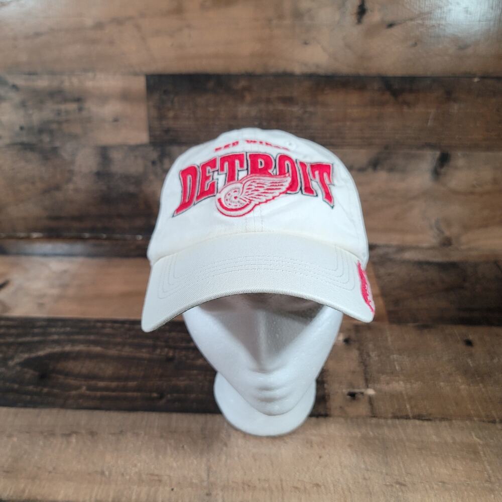 47 Brand Detroit Redwings White NHL Snap Back Cap-Hat